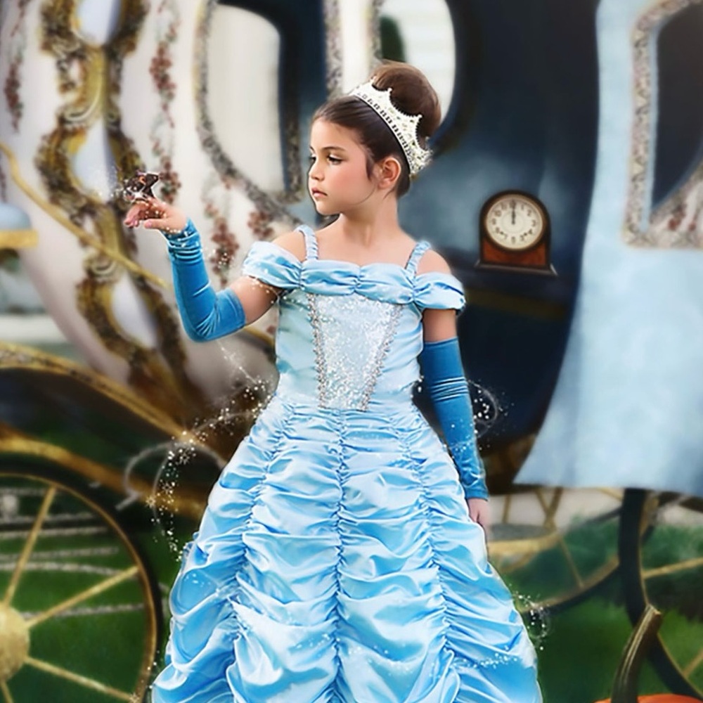Trish Scully PRINCESS CAROLINE GOWN Blue Princess Cinderella Costume